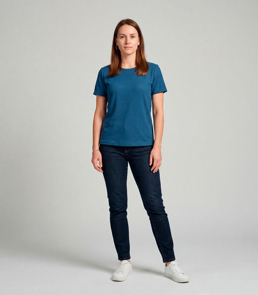 Blusa Feminina Básica Infinita Cor Azul