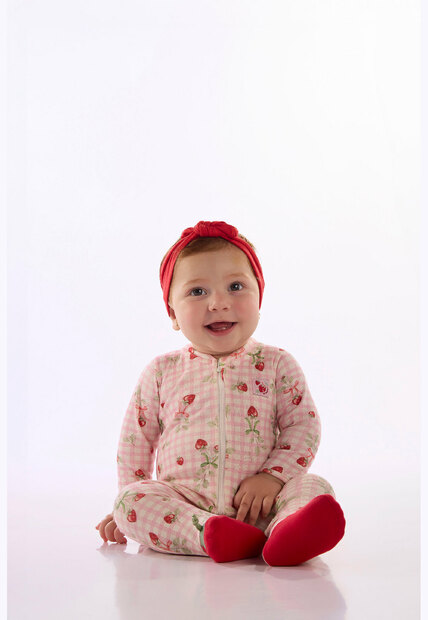 Macacão Bebê Suedine Zíper Up Baby