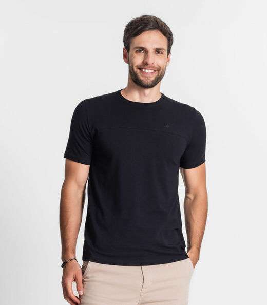 Camiseta Básica Masculina Diametro Preto