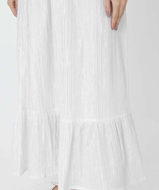 Vestido Longo Feminino Tomara Que Caia Brilho Lurex Marisa