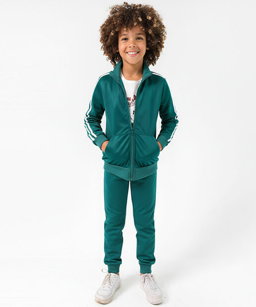 Image_Calça Infantil Jogger Helanca Marisa Tam 4 a 10 Verde