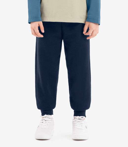 Conjunto Camiseta Manga Longa Com Calça Rovi Kids Azul