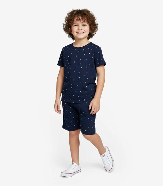Image_Pijama Infantil Camiseta e Bermuda Select Azul