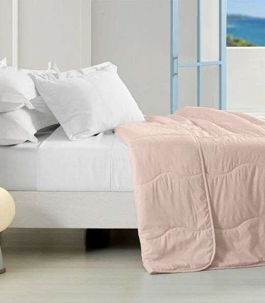 Edredom Verano Casal Toque Acetinado Altenburg Rosa