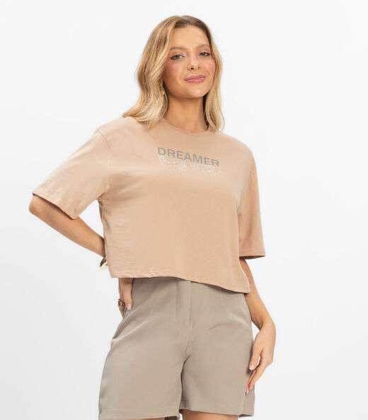 Image_T- Shirt Feminina Meia Malha Rovitex Marrom