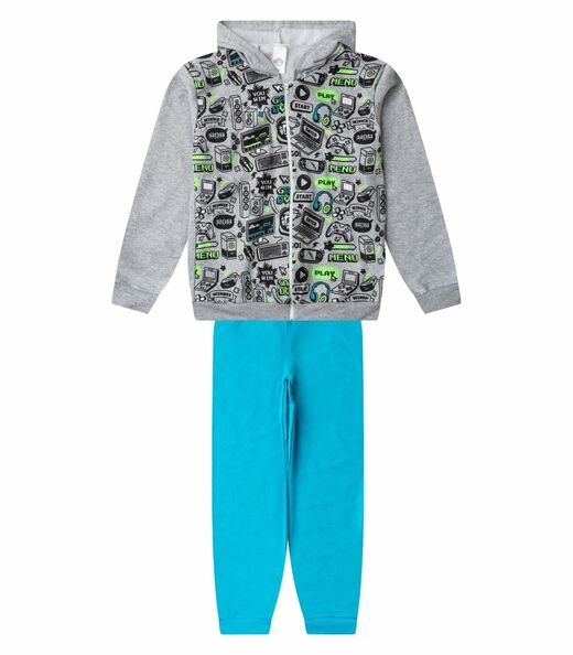 Image_Conjunto Moletom Menino Jaqueta E Calça Select Cinza
