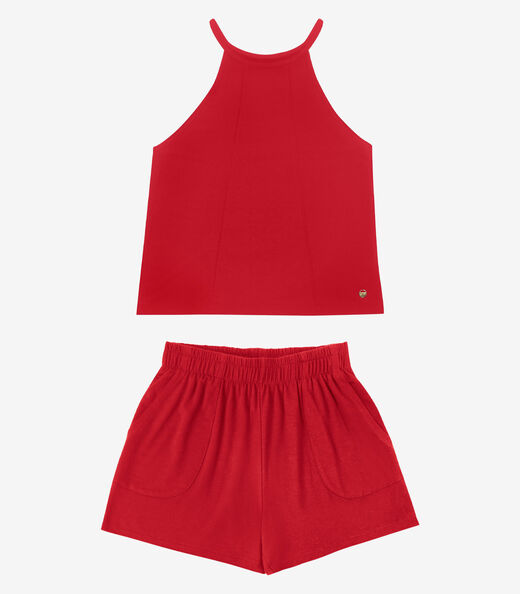 Image_Conjunto Regata com Shorts Feminino Rovitex Vermelho