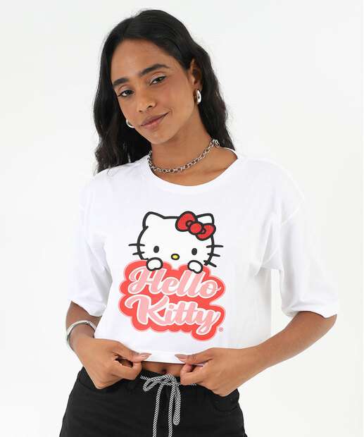 Image_Blusa Cropped Feminina Hello Kitty Sanrio Off White