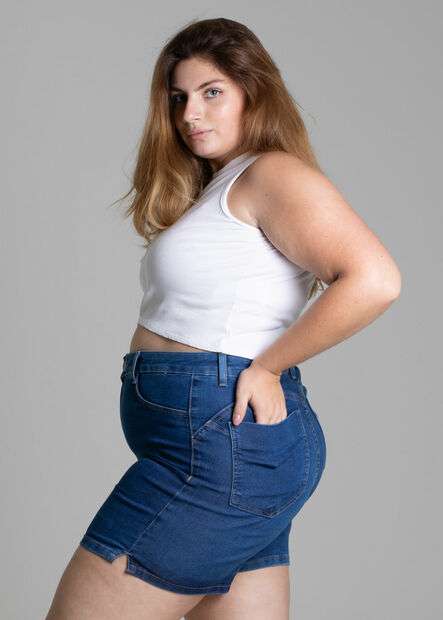 Bermuda Jeans Sawary Plus Size - 276157