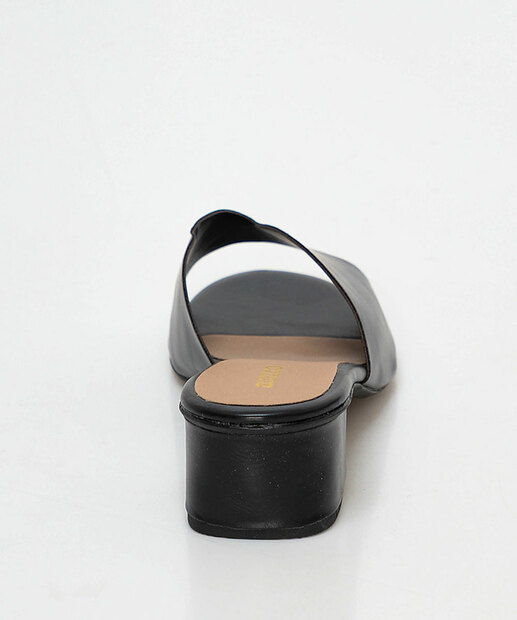 Tamanco Feminino Salto Grosso Preto