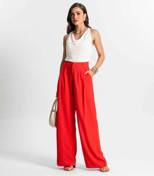 Image_Calça Pantalona Feminina Endless Laranja