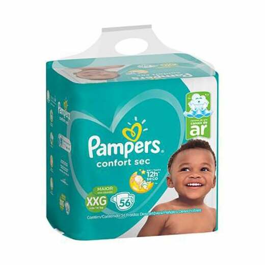 Image_Kit 2 Fraldas Pampers Confort Sec Xxg 56 Unidades cada