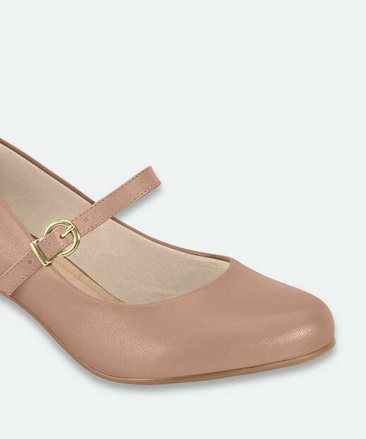 Scarpin Feminino Boneca Beira Rio Bege