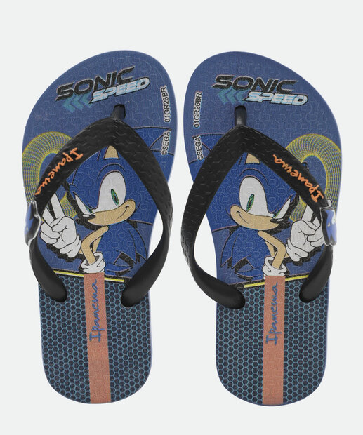 Chinelo Ipanema Infantil Sonic Azul