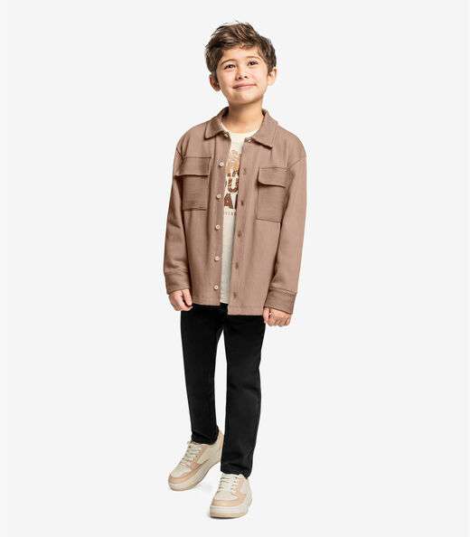 Camisa Infantil Masculino Trick Nick Marrom