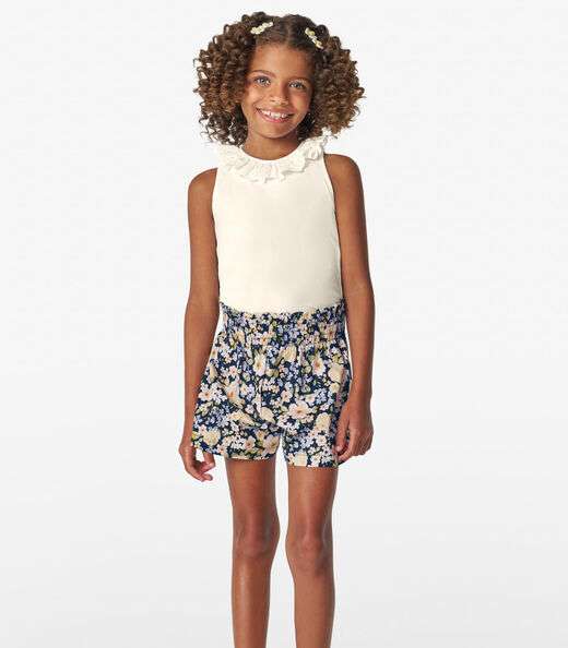 Conjunto Regata com Shorts feminino Trick Nick Bege