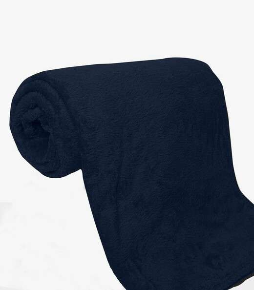 Manta De Microfibra Lisa Casal Rovitex Home Azul