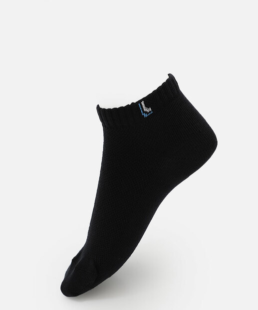 Kit 3 Pares Meias Cano Curto Masculina Lupo Preto