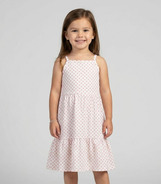 Image_Vestido Midi Infantil Com Recorte Franzido Select Rosa