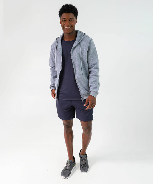 Casaco Masculino Moletom Marisa Cinza