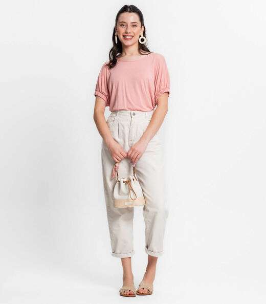 Blusa Viscose Infinita Cor Rosa