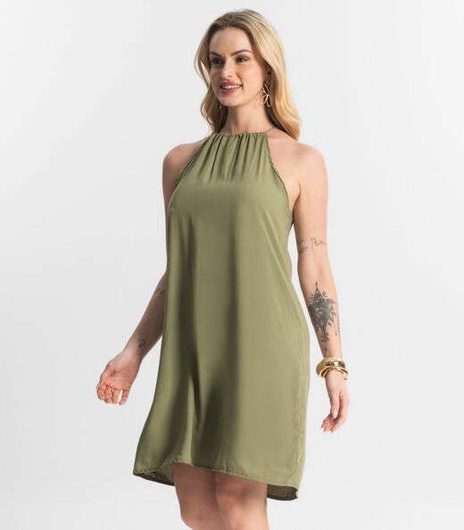 Vestido Feminino Tecido Viscose Select Verde