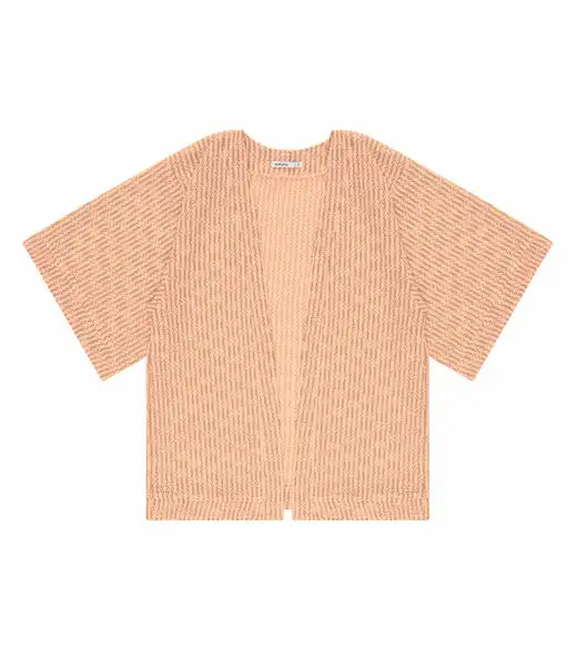 Kimono Feminino Em Tricot Endless Laranja
