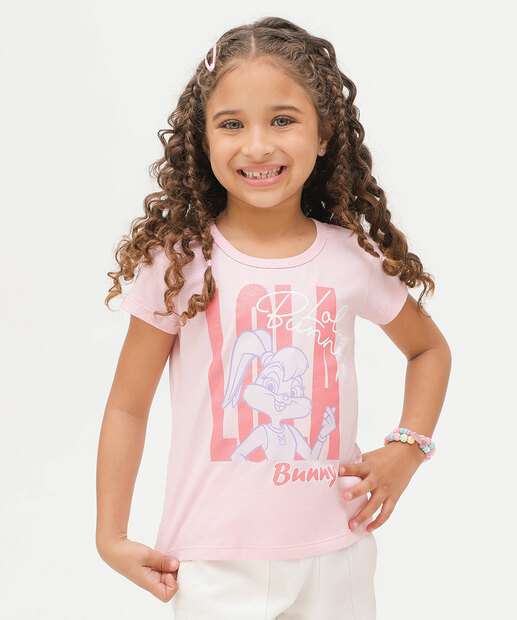 Camiseta Infantil Lola Looney Tunes Tam 4 a 10