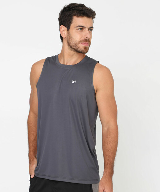 Image_Regata Masculina Básica Fitness MR Cinza