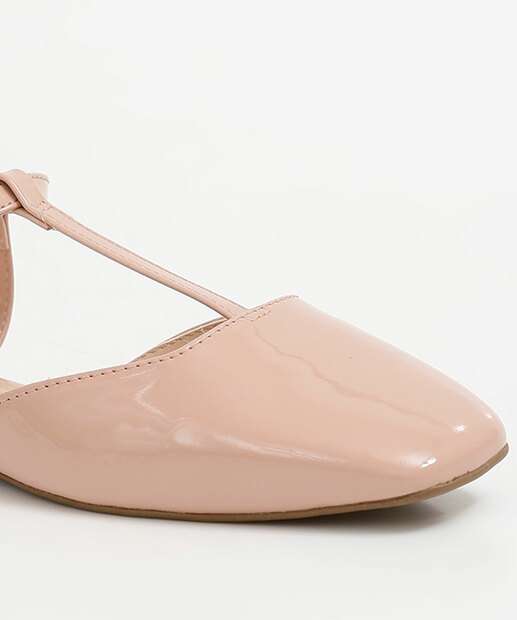 Sapatilha Feminina Slingback Verniz Via Uno 