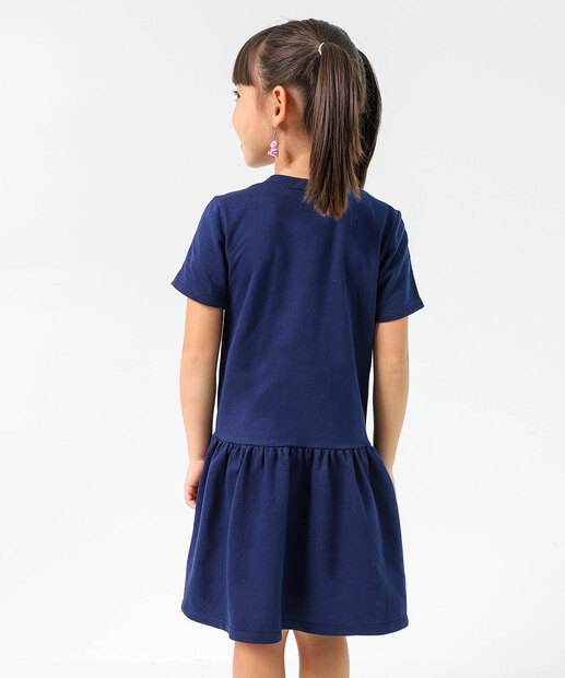 Vestido Infantil Hello Kitty E Amigos Sanrio Tam 4 a 10 Azul