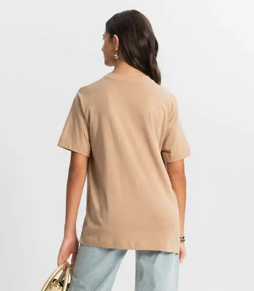 T - Shirt Juvenil Feminina Minty Marrom