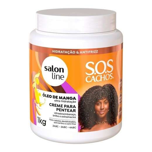 Image_Creme Para Pentear SOS Cachos Óleo de Manga 1kg Salon Line