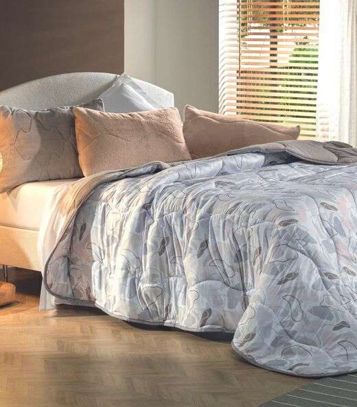 Edredom Blend Confort Queen Altenburg Cinza