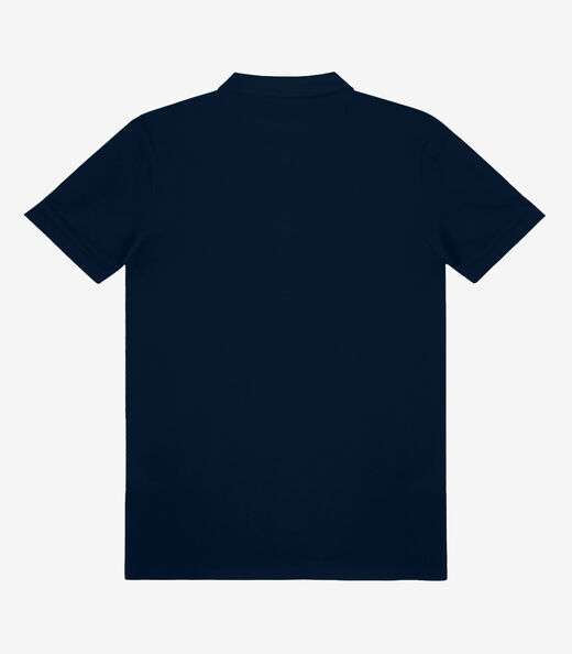 Polo Masculina Piquet Básica Select Azul