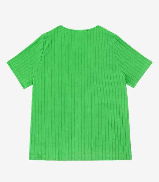Blusa Malha Delicate Plus Infinita Cor Verde