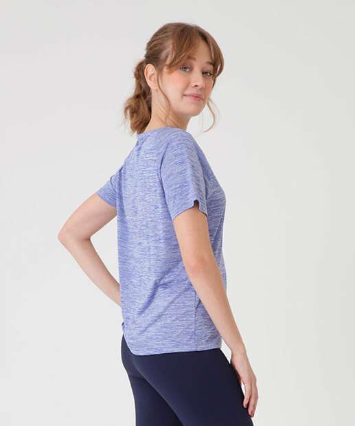 Blusa Feminina Fitness Mescla Marisa