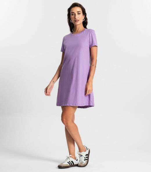 Vestido Meia Malha 30 Básica KO Roxo