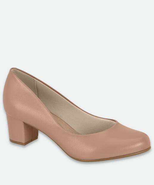 Image_Scarpin Feminino Salto Quadrado Beira Rio Bege