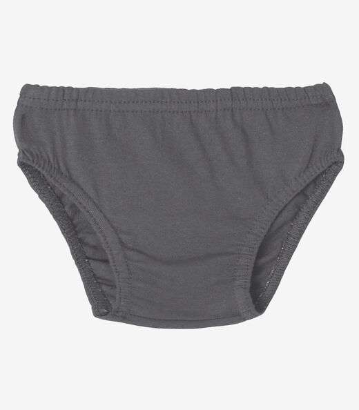 Kit 3 Cuecas Slip Infantil Em Algodão Select Preto