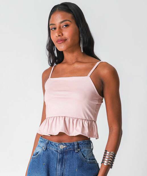 Image_Blusa Cropped Feminina com Babado Marisa Rosa