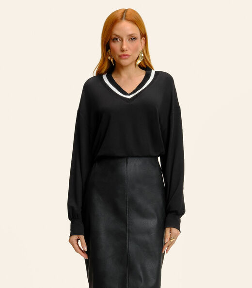 Image_Blusão Feminino Decote V Molecotton Endless Preto