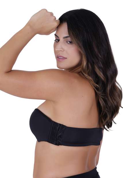 Sutiã Bustier Silicone Concept Lingerie Preto