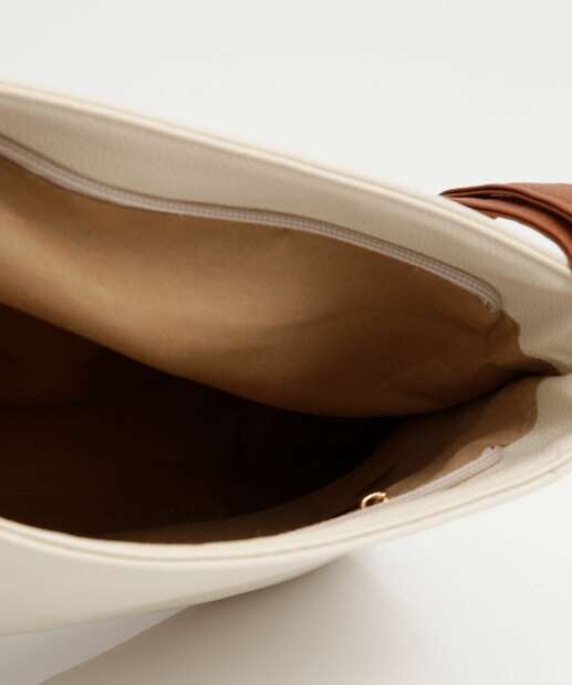 Bolsa Transversal Crossbody Feminina Marisa Off White