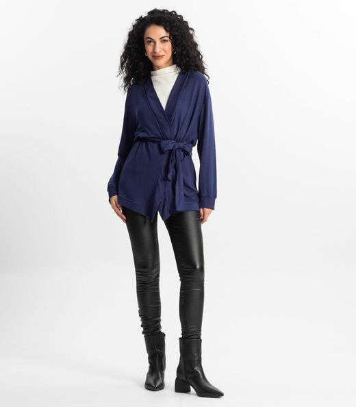 Cardigan Feminino Rovitex Azul