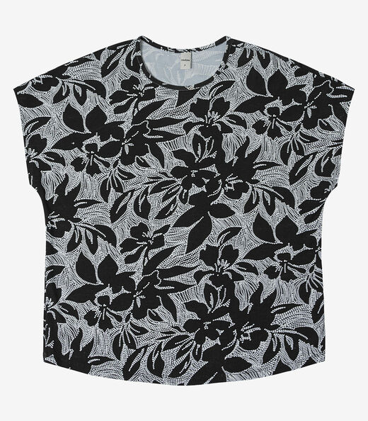Blusa Feminina em Viscotorcion Rovitex Preto