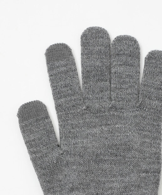 Luva Feminina Tricô Marisa Cinza