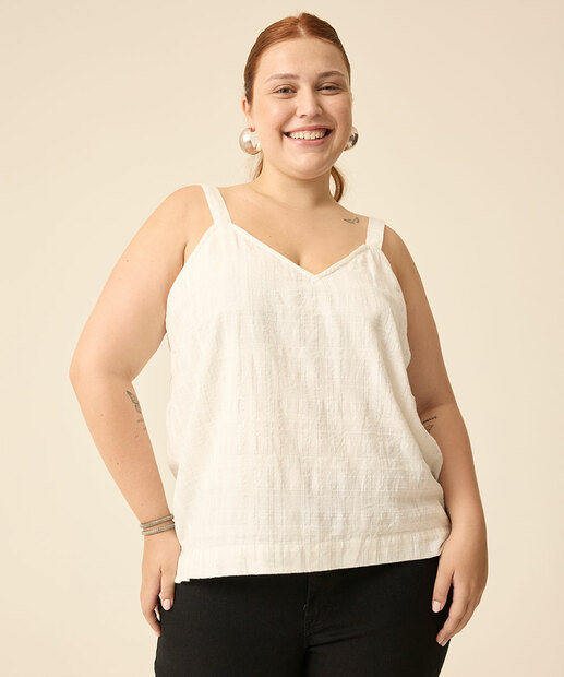 Blusa Plus Size Feminina Regata Marisa