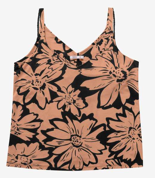 Blusa Feminina De Alça Secret Glam Marrom