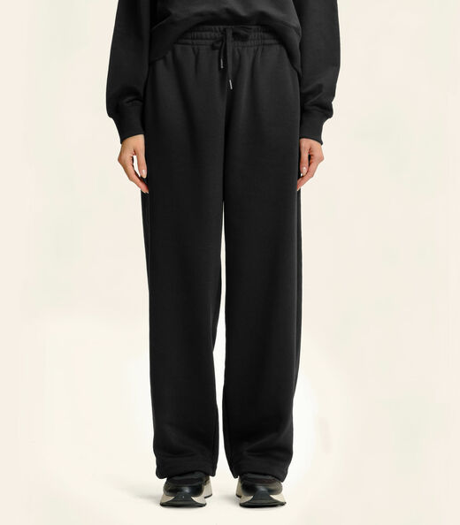 Calça Pantalona Moletom Felpado Básico Endless Preto